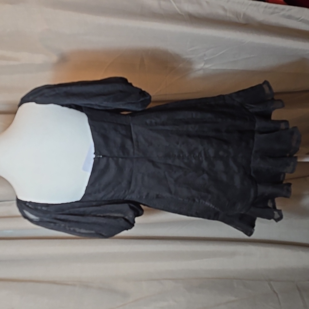 American Threads Ayla Puff Ruffle Mini Dress - Picture 5 of 14